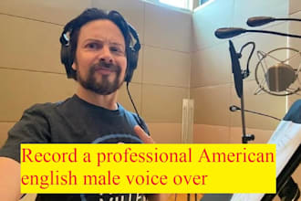 record a professional american english male voice over