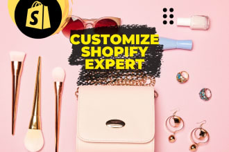 create, customize, optimize design for shopify store website setup