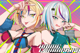 draw original character, fanart, vtuber designs, anime illustration, concept art
