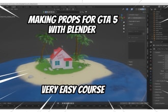 gta 5 props course in blender 3d