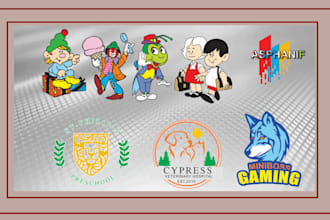 design cartoon logo sticker design