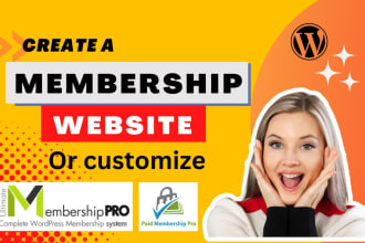create wordpress membership website by paid membership pro or memberpress