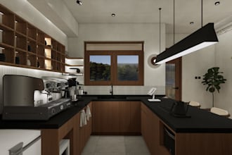 design your kitchen or bar with realistic render