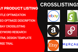 ebay product upload, ebay SEO listing, ebay listing, ebay lister,