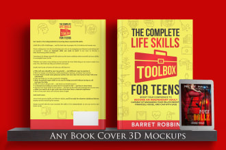 convert any 2d amazon book covers to professional 3d mockups