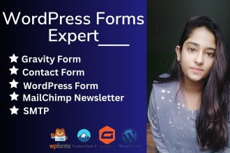 make mailchimp newsletter, contact form, wordpress form with smtp setup
