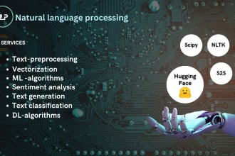 do text generation , sentiment analysis and nlp topic modeling projects