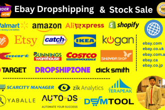 do ebay dropshipping top listings in australia, UK and USA