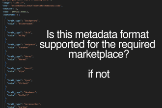 convert your nft metadata to market require metadata format