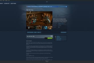 setup your steam page, store front only