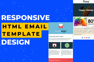 design html email template and responsive newsletter design