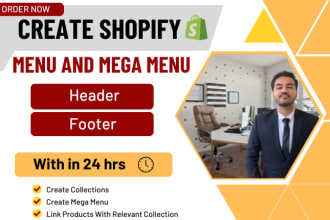create shopify mega menu and shopify theme collections fast