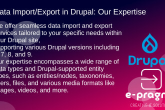 import or export data from your website