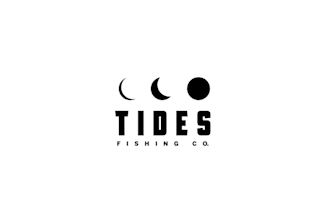 design acknowledged and trusted tides fishing company logo