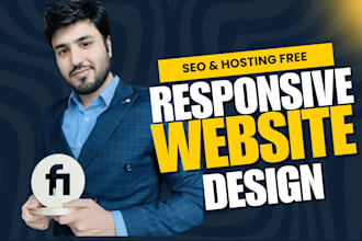 build responsive website design including SEO  hosting