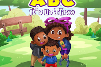 create beautiful african american children book illustration