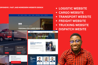 design logistics website, trucking, dispatch, moving company, freight website