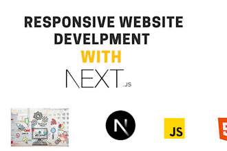 create responsive sites using react or nextjs
