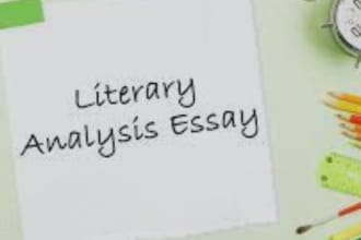 do critical and literary analysis of any literary work