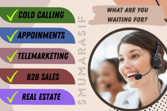 do outbound calls, appointment setting, telemarketing, and USA