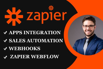 setup zapier, integromat n8n automation made com webhooks CRM integration expert