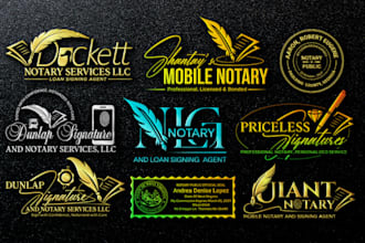 design notary or any business logo and branding kit