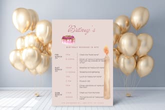 create a custom itinerary document in line with your aesthetic