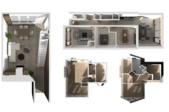 create a 3d floor plan from your drawing
