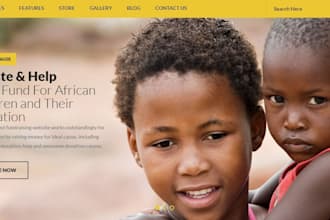 nonprofit, charity, ngo 501c3, donation non profit website on wordpress nicepage