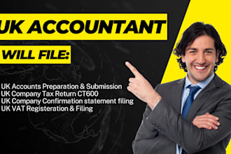 file UK company accounts, corporate tax ct600 with hmrc