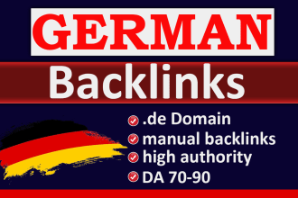 build high da authority german forum backlinks  dofollow germany link building