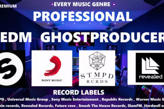 produce bulk amount of my edm music for record label