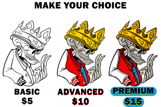 draw a skull, skeleton, for your logo or your brand