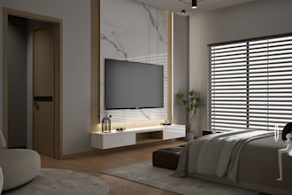 kitchen design modern , media wall, shelf, kitchen design, 3d rendering