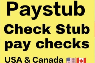 create paystub, pay stubs and check stub