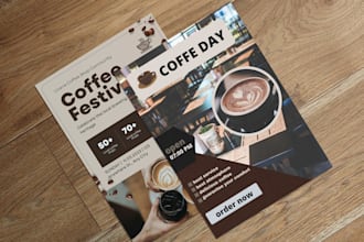 design coffee or restaurant flyer, menu, brochure