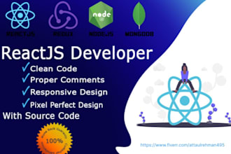 develop modern reactjs websites with tailwind and convert PSD, xd, figma to code