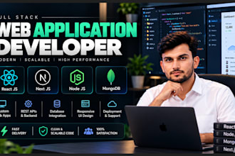build custom web application using react js node js next js and mongodb