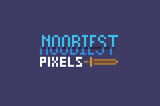 create a pixel art logo design for your game,brand,or nft