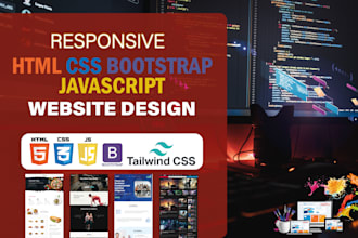 design responsive html css js bootstrap psd to html website