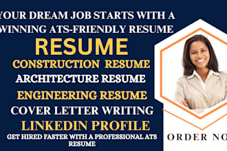 write a professional engineering resume and cover letter