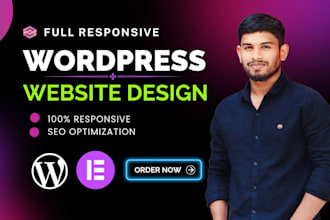 design, redesign wordpress website elementor pro business website development