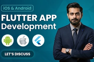 develop a flutter mobile app for ios and android with firebase