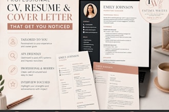write a professional UK CV resume and cover letter