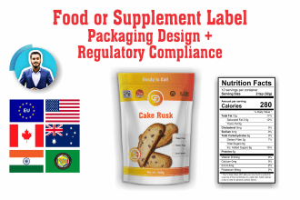 design fda, fsanz, eu, cfia, gcc food supplements labels