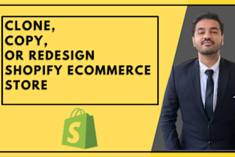 clone, copy, or redesign shopify ecommerce store