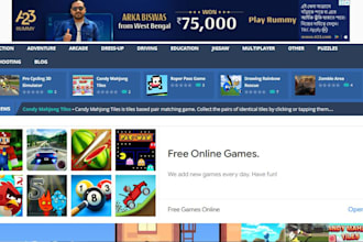 create google adsense compatible online arcade game wordpress website
