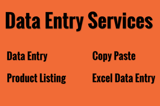 do excel data entry, copy paste, data entry work in excel