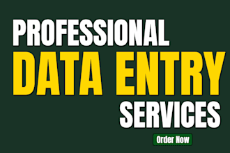 do data entry, copy paste, pdf to excel data entry typing work
