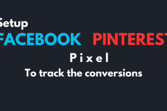 setup facebook or pinterest pixel to track  conversion